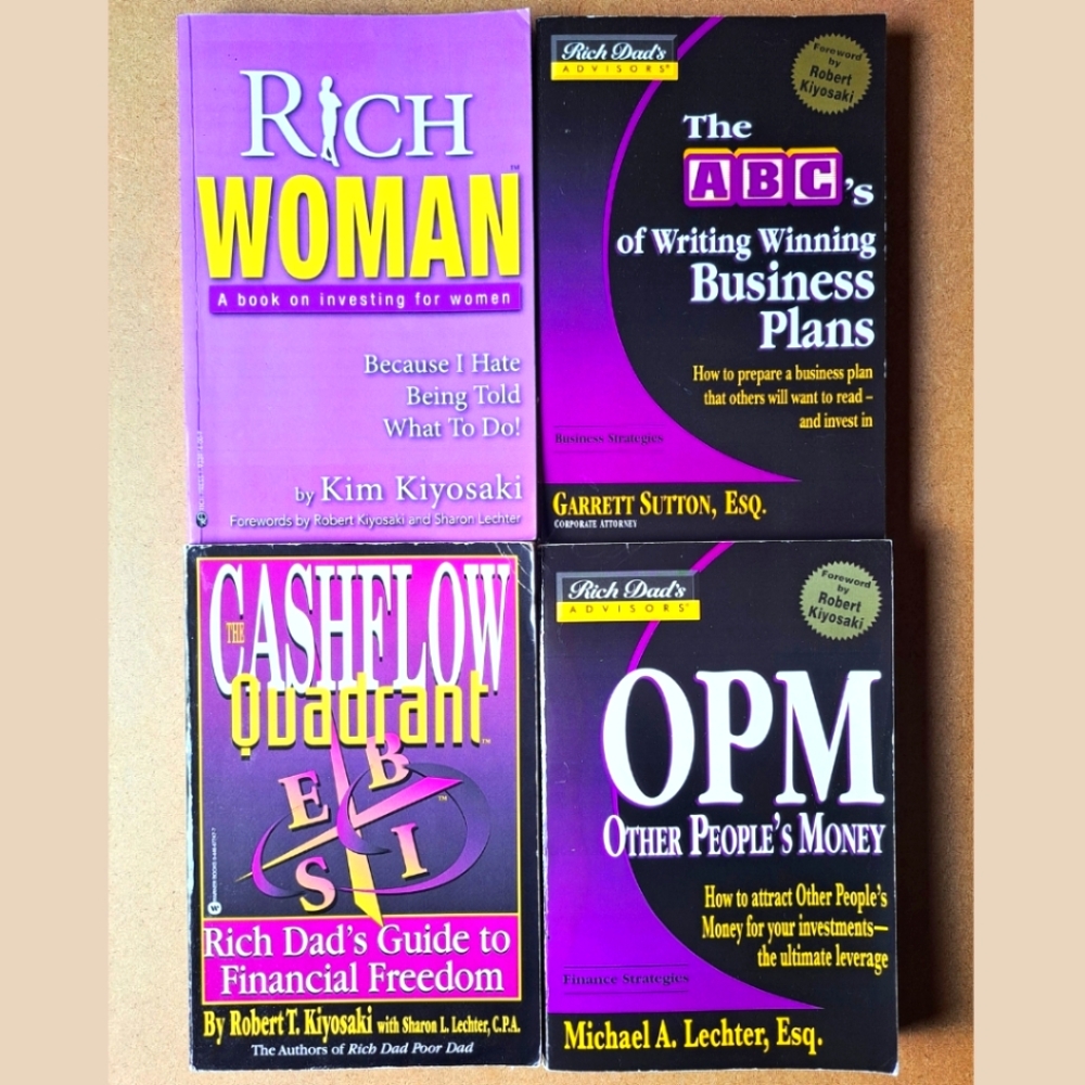 🛍 Rich Dad Finance & Investing Book Lot – Kiyosaki, Business, OPM, Cashflow
